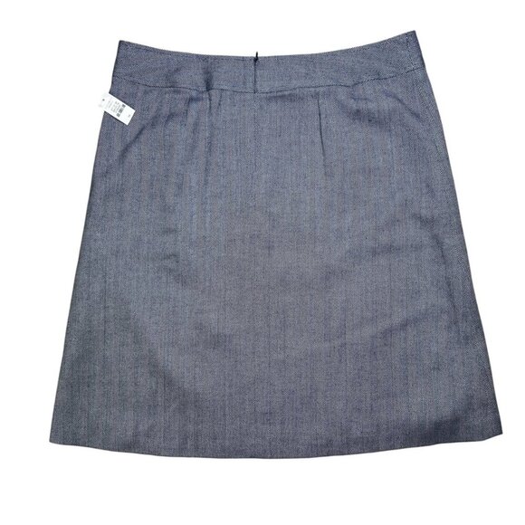 Talbots 14 Wool Herringbone Pleat Skirt Office Business Work Preppy - Picture 2 of 6